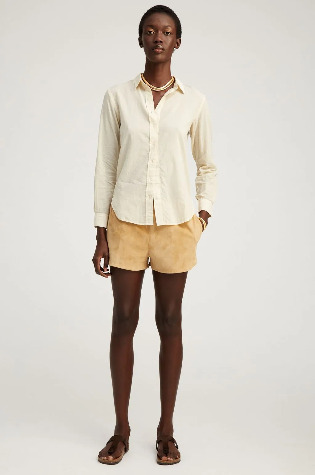 Noix Suede Slip Shorts sold by SPRWMN