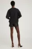 Black Leather Slip Shorts sold by SPRWMN