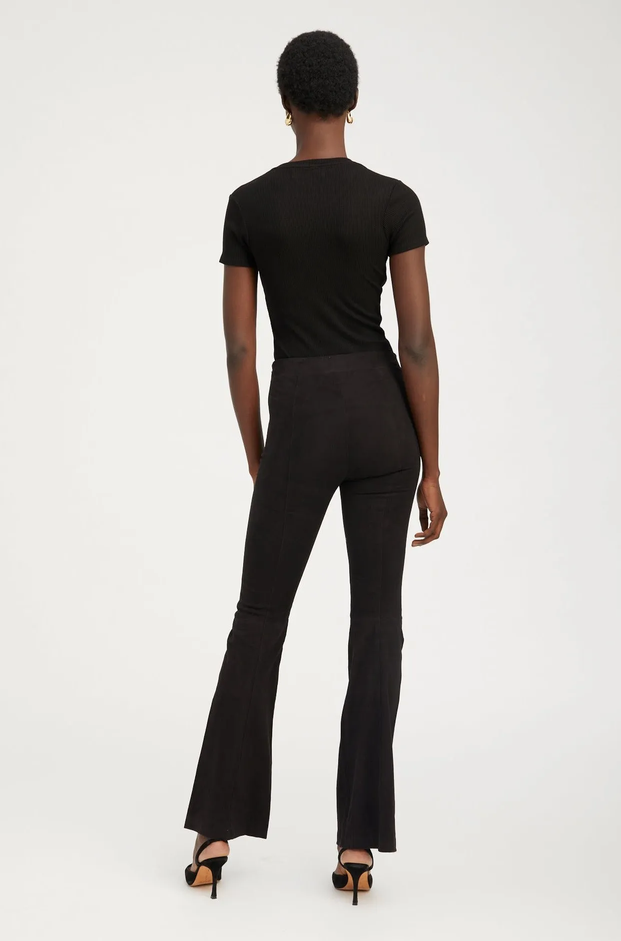 Suede Patch Pocket Super Flare Pants sold by SPRWMN product image thumbnail 4