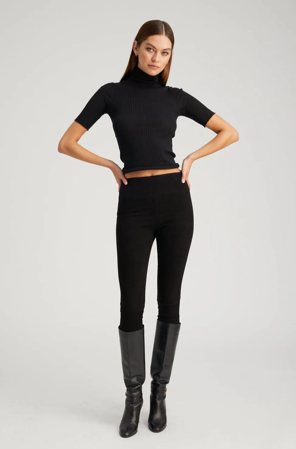 Black Suede Crop sold by SPRWMN product image thumbnail 3