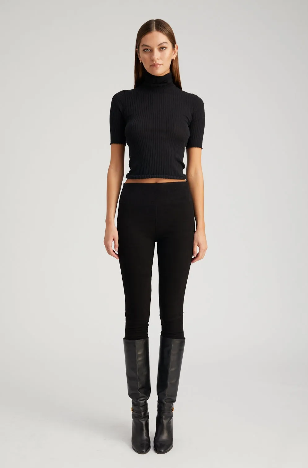 Black Suede Crop sold by SPRWMN product image thumbnail 4