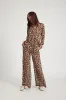 Leopard Silk Wide Leg Trousers sold by SPRWMN
