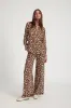 Leopard Silk Wide Leg Trousers sold by SPRWMN