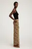 Leopard Silk Wide Leg Trousers sold by SPRWMN