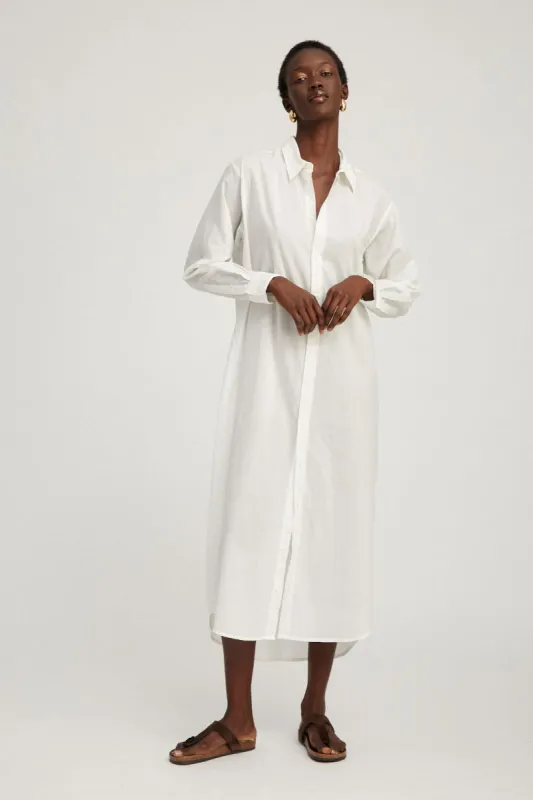 White Voile Tunic Maxi Dress sold by SPRWMN