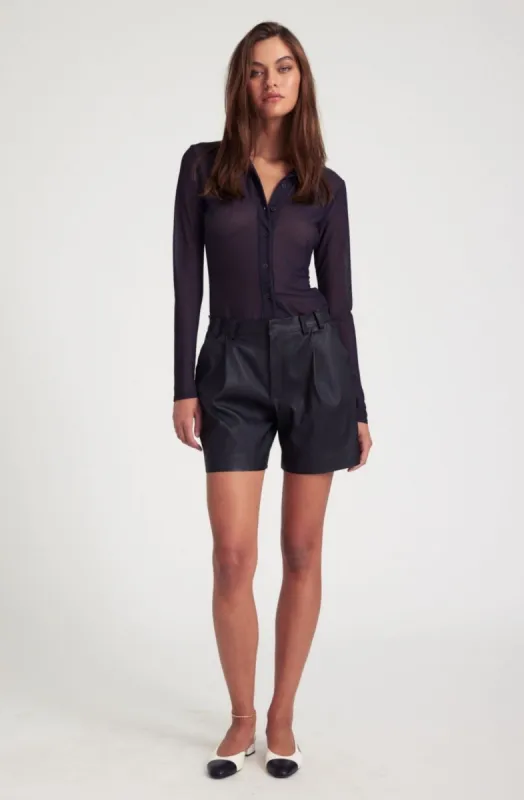 Leather Trouser Shorts made by SPRWMN