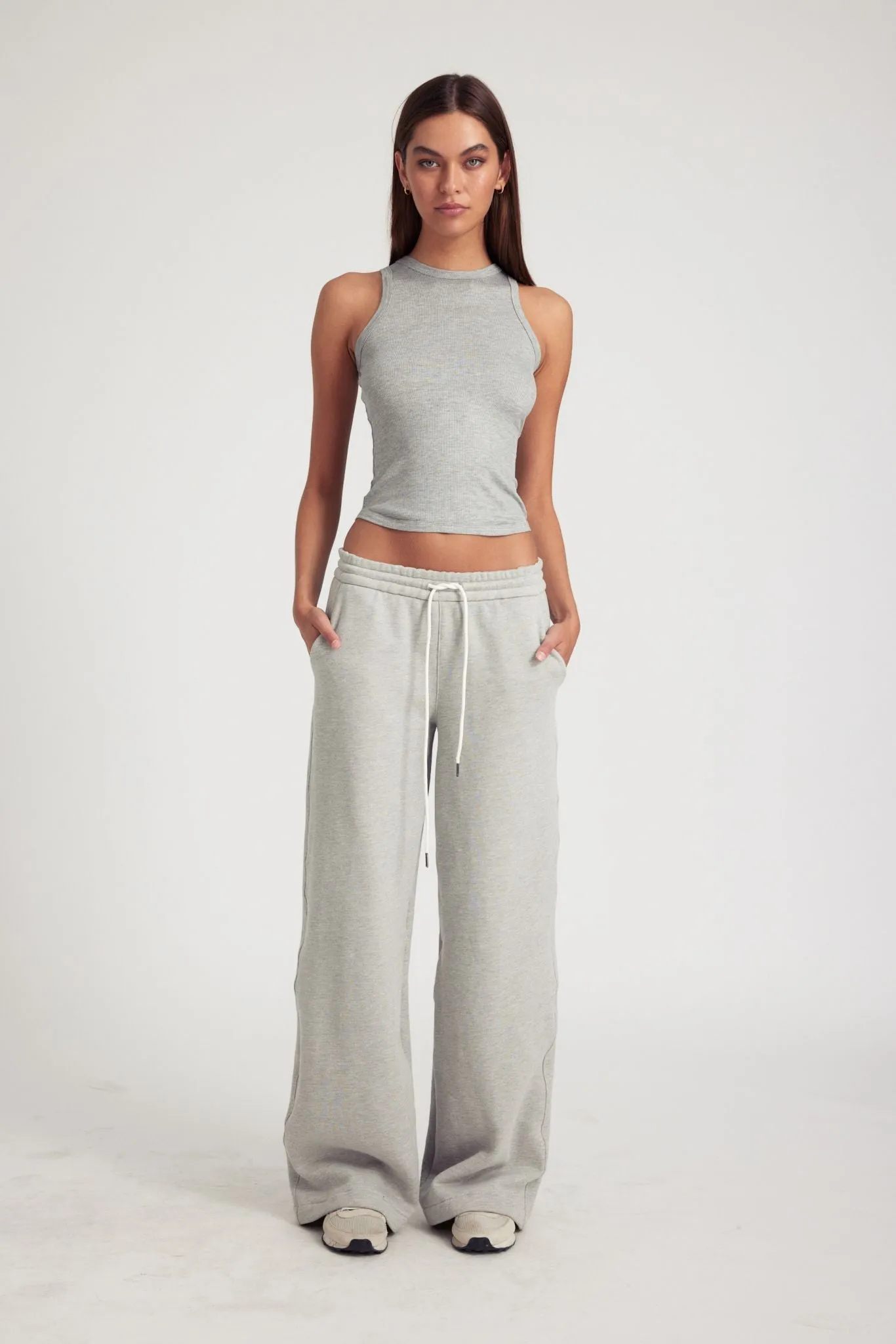 Heather Grey Baggy Sweatpants sold by SPRWMN