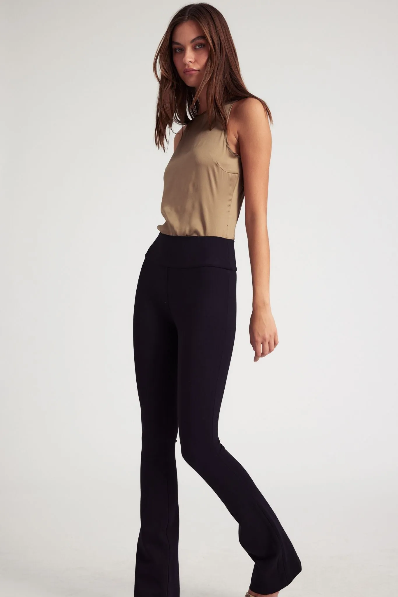 Black Casanova Micro Flare Pants sold by SPRWMN product image thumbnail 3