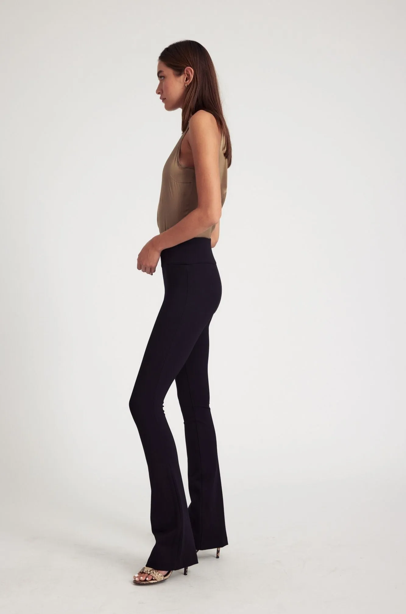 Black Casanova Micro Flare Pants sold by SPRWMN product image thumbnail 4