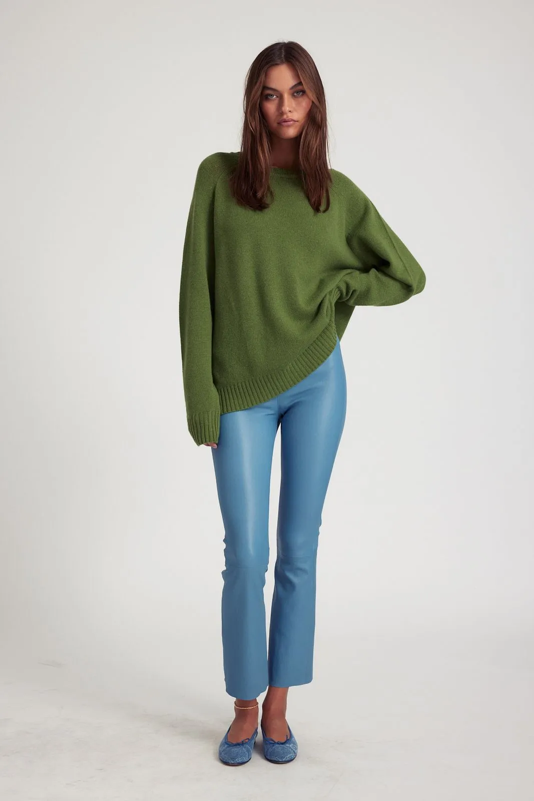 Artichoke Cashmere Loose Gauge Crewneck sold by SPRWMN product image thumbnail 2