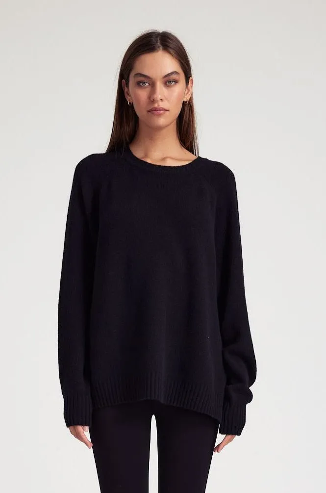 Black Cashmere Loose Gauge Crewneck sold by SPRWMN
