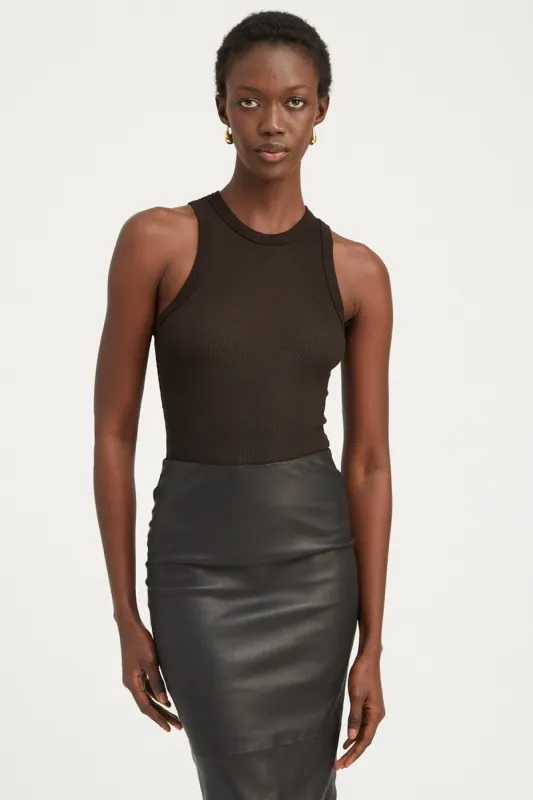 Black Rib Racer Tank sold by SPRWMN