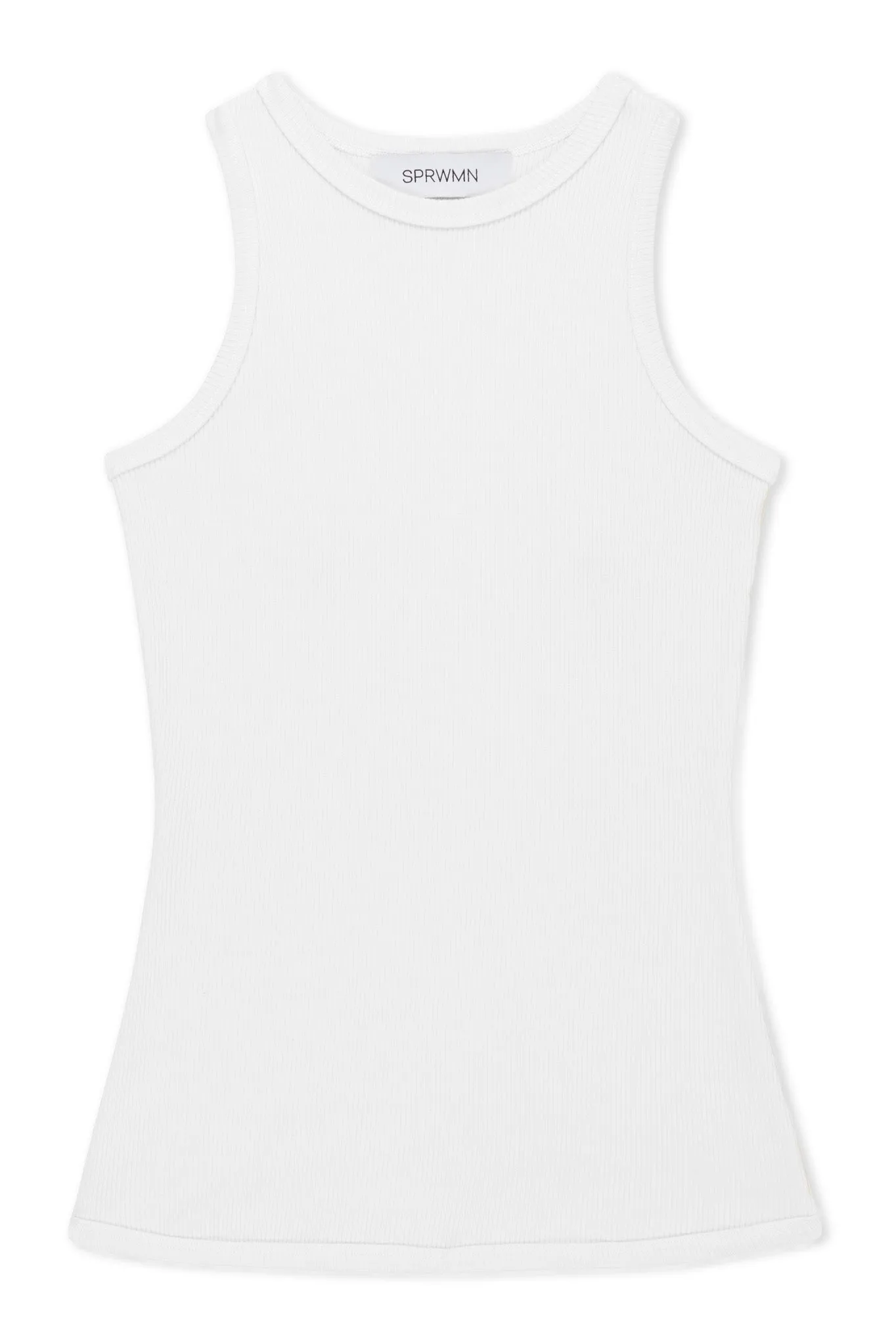 White Rib Racer Tank sold by SPRWMN product image thumbnail 2