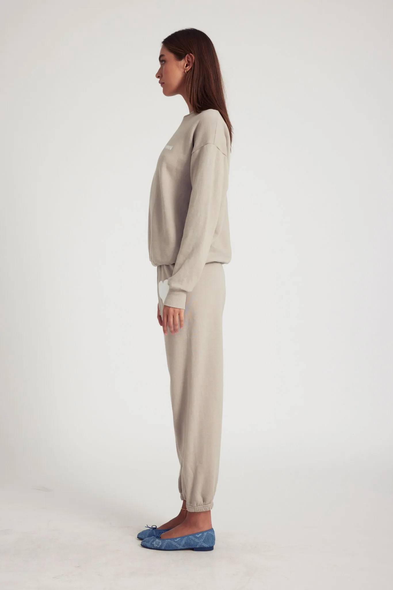 Taupe Logo Sweatshirt sold by SPRWMN product image thumbnail 4