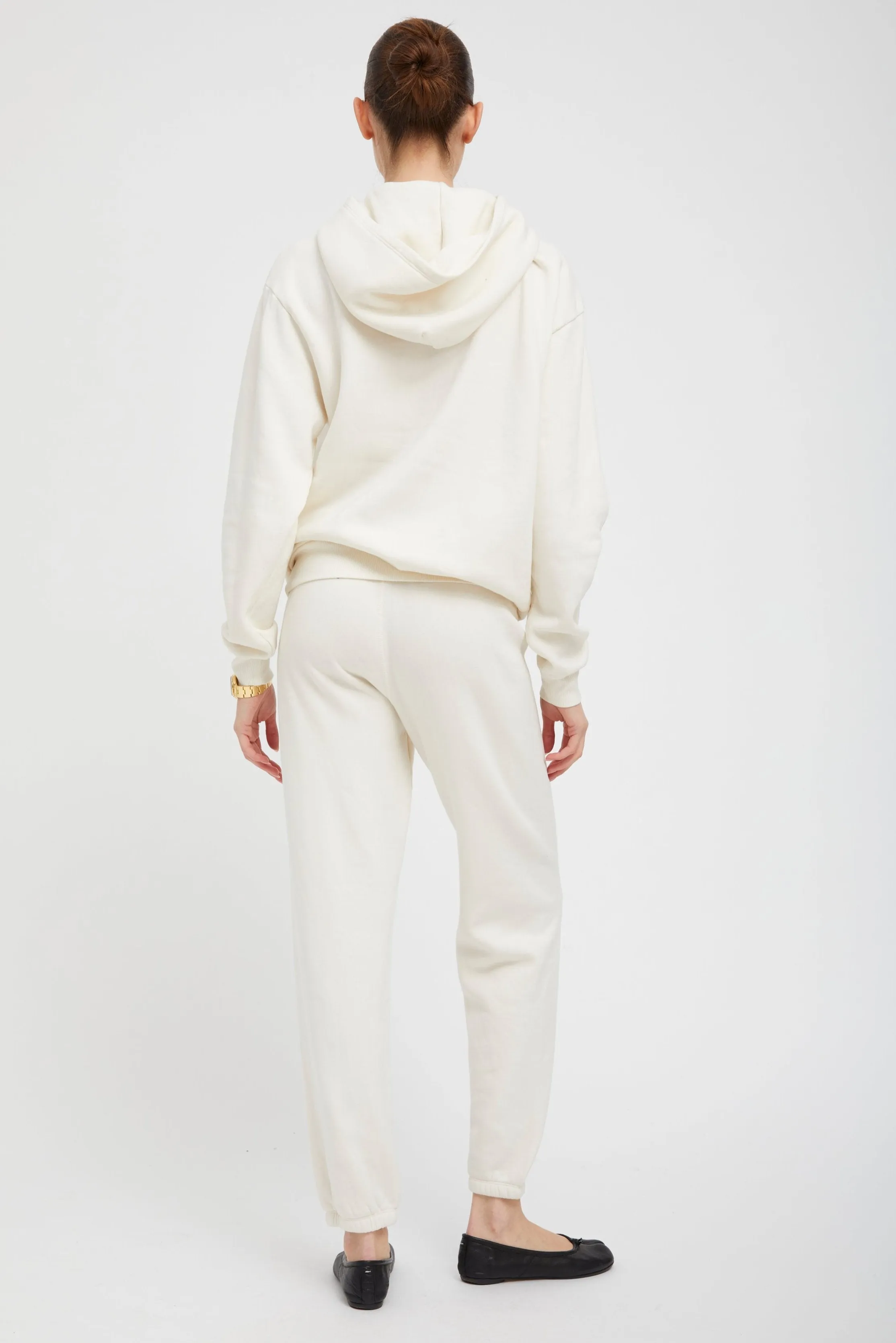 Creme with White Heart Sweatpants sold by SPRWMN product image thumbnail 4