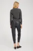 Navy Leather Joggers sold by SPRWMN