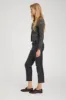 Navy Leather Joggers sold by SPRWMN