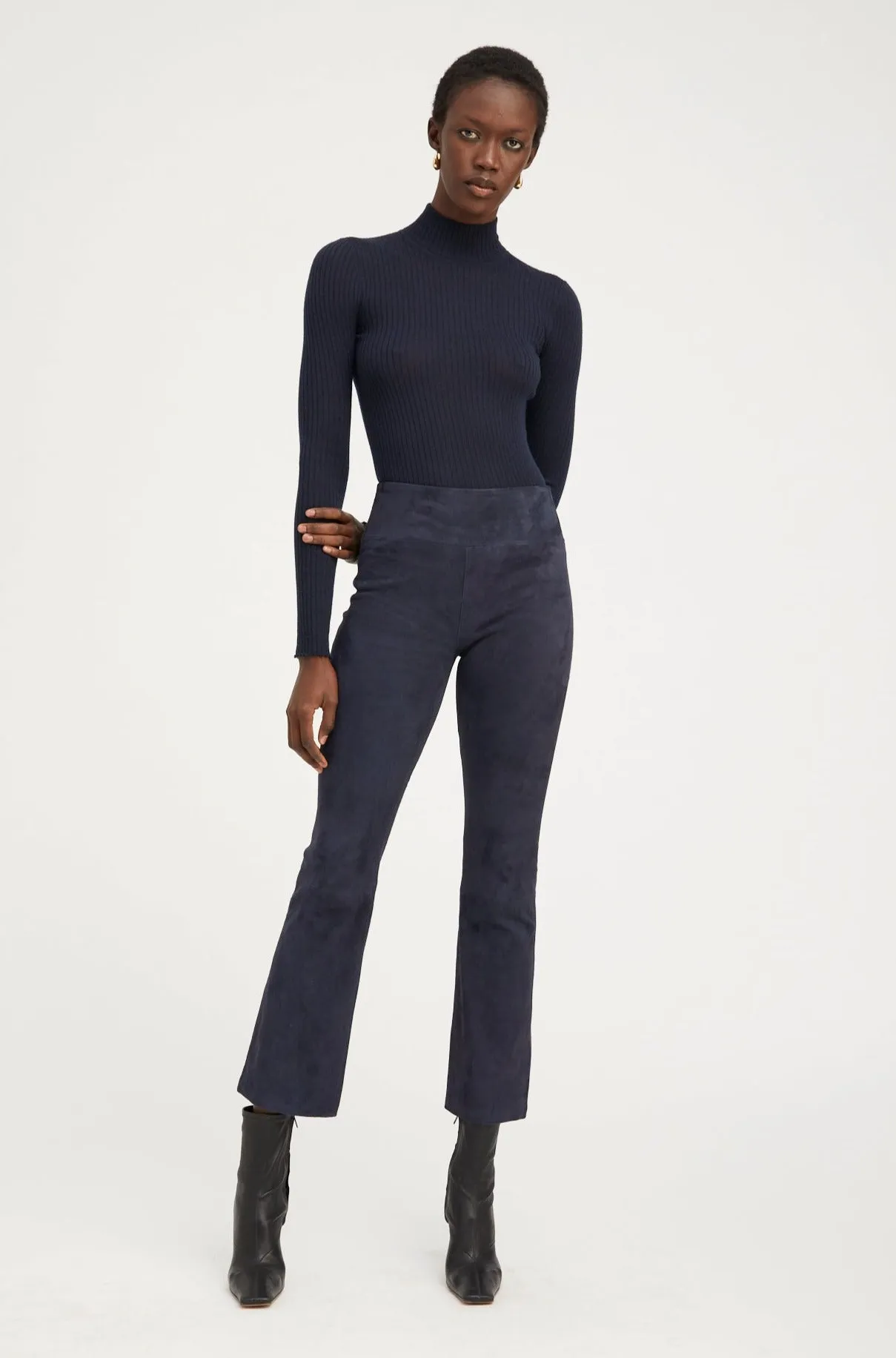 Navy Cashmere Mock Neck sold by SPRWMN product image thumbnail 4