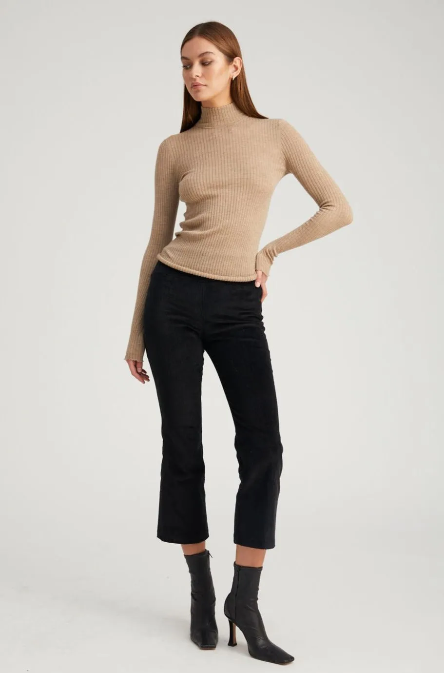 Corduroy Crop Flare Pants sold by SPRWMN product image thumbnail 2