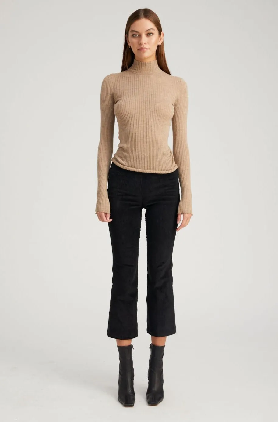 Corduroy Crop Flare Pants sold by SPRWMN