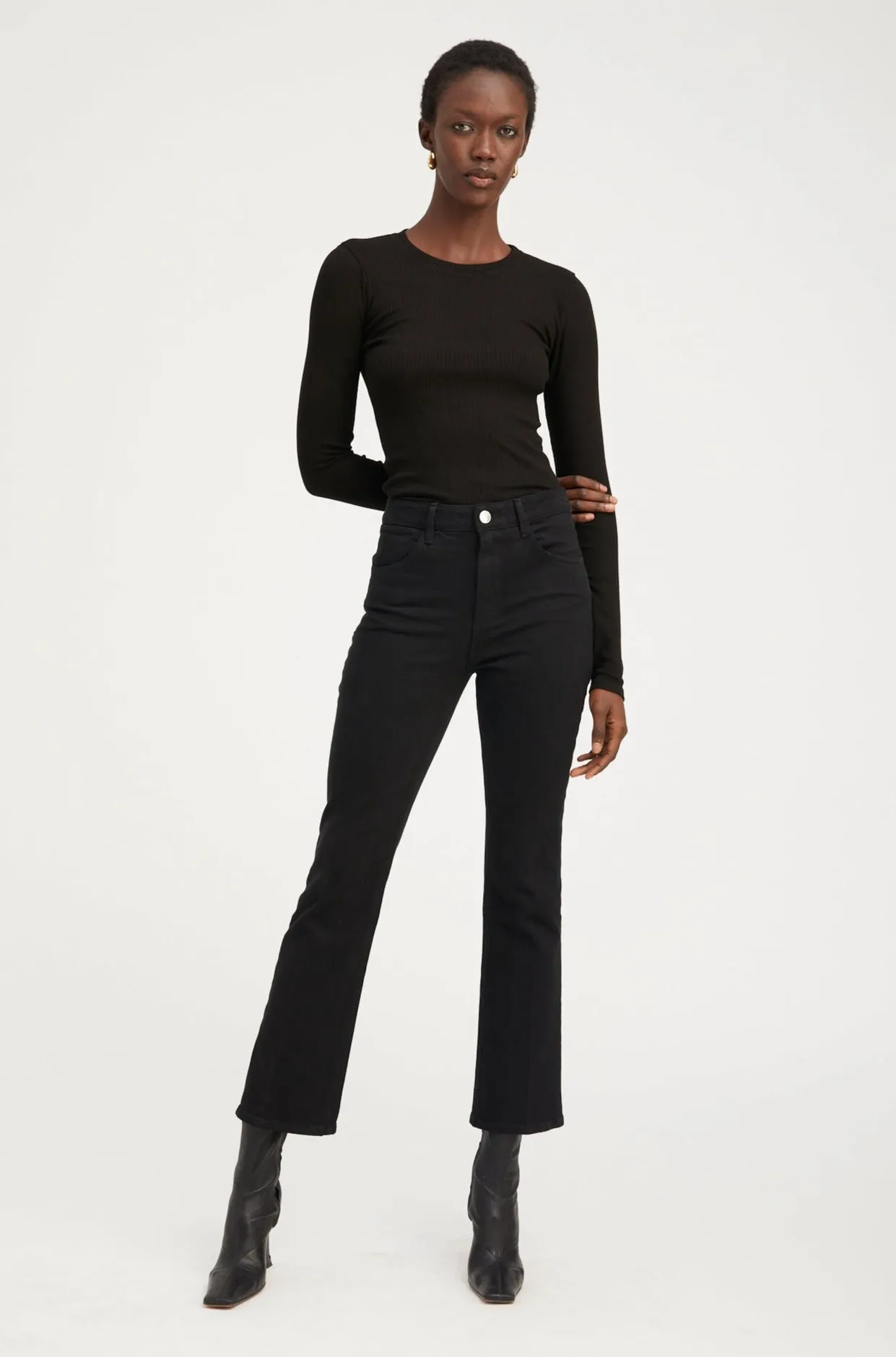 Ankle Flare Denim sold by SPRWMN