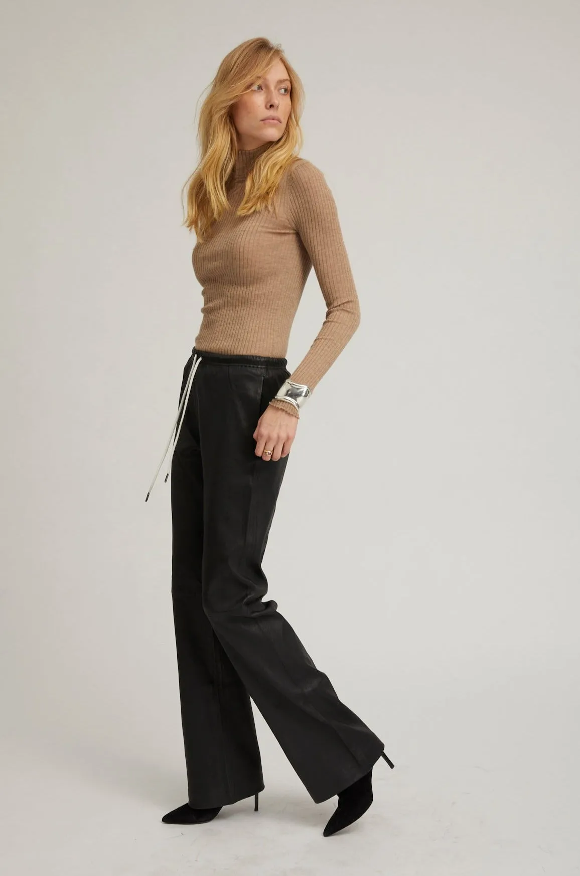 Camel Cashmere Mock Neck sold by SPRWMN product image thumbnail 4