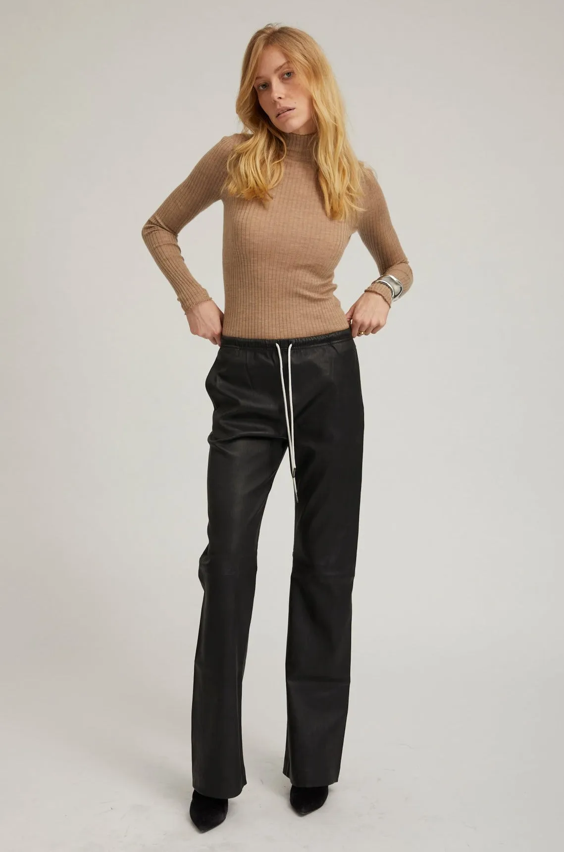 Camel Cashmere Mock Neck sold by SPRWMN product image thumbnail 3