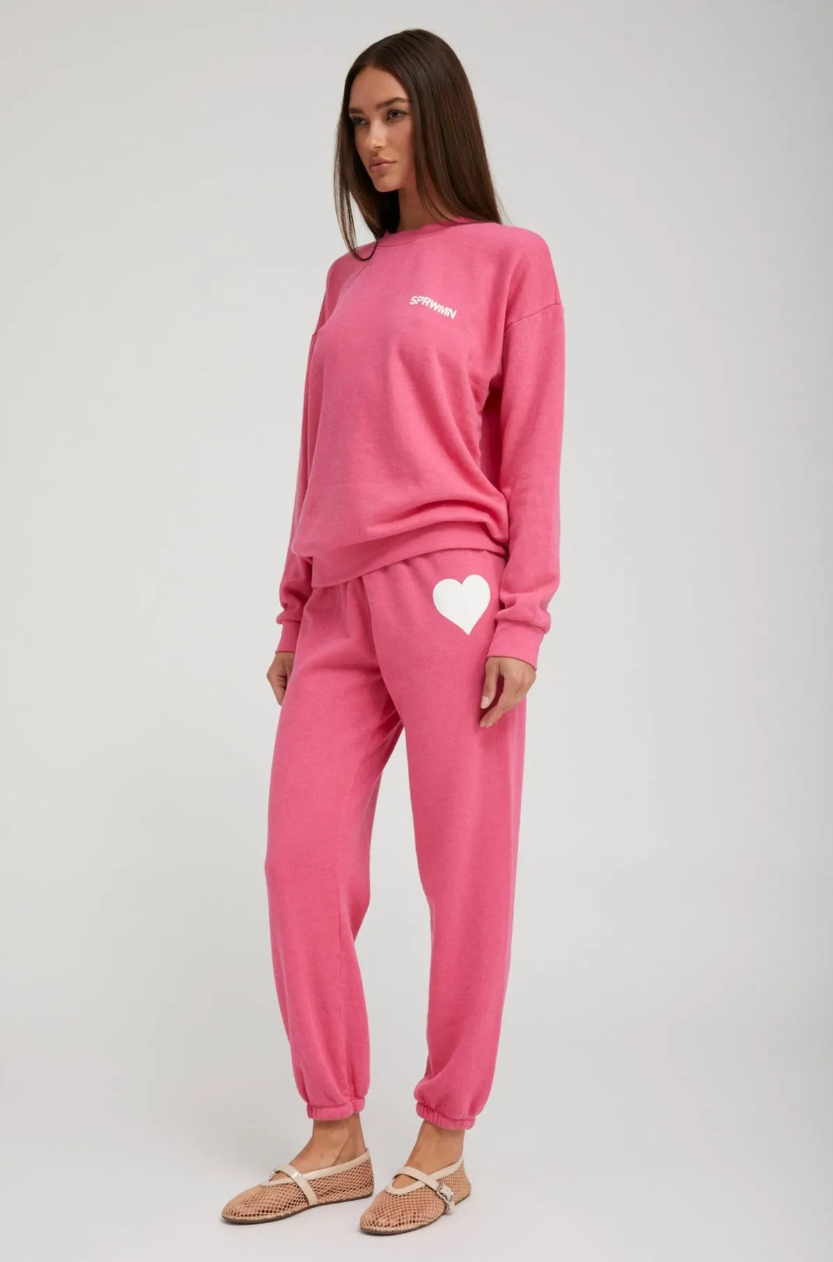 Hot Pink Logo Sweatshirt sold by SPRWMN product image thumbnail 4