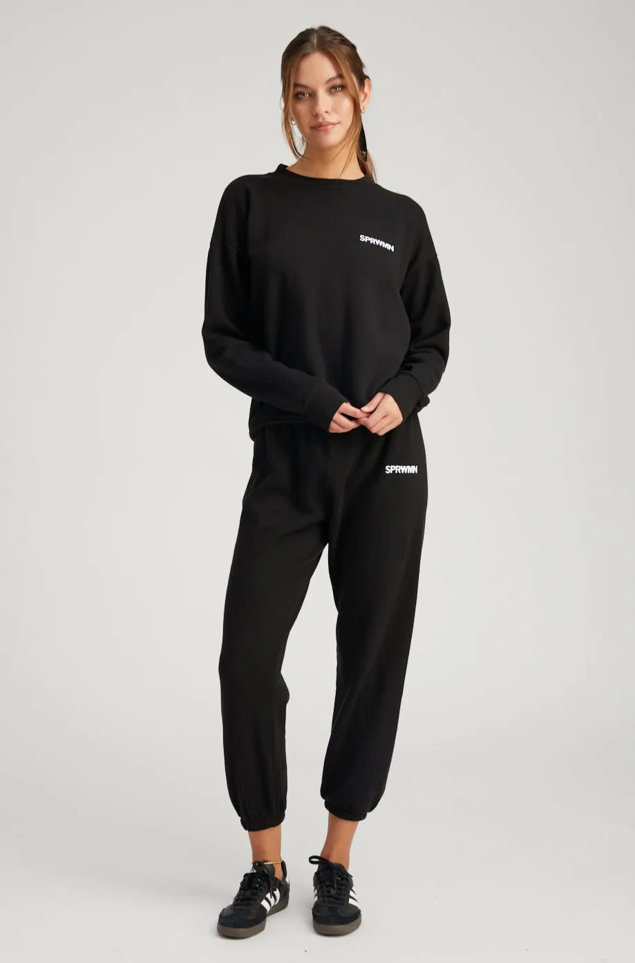 Black Logo Sweatpants sold by SPRWMN