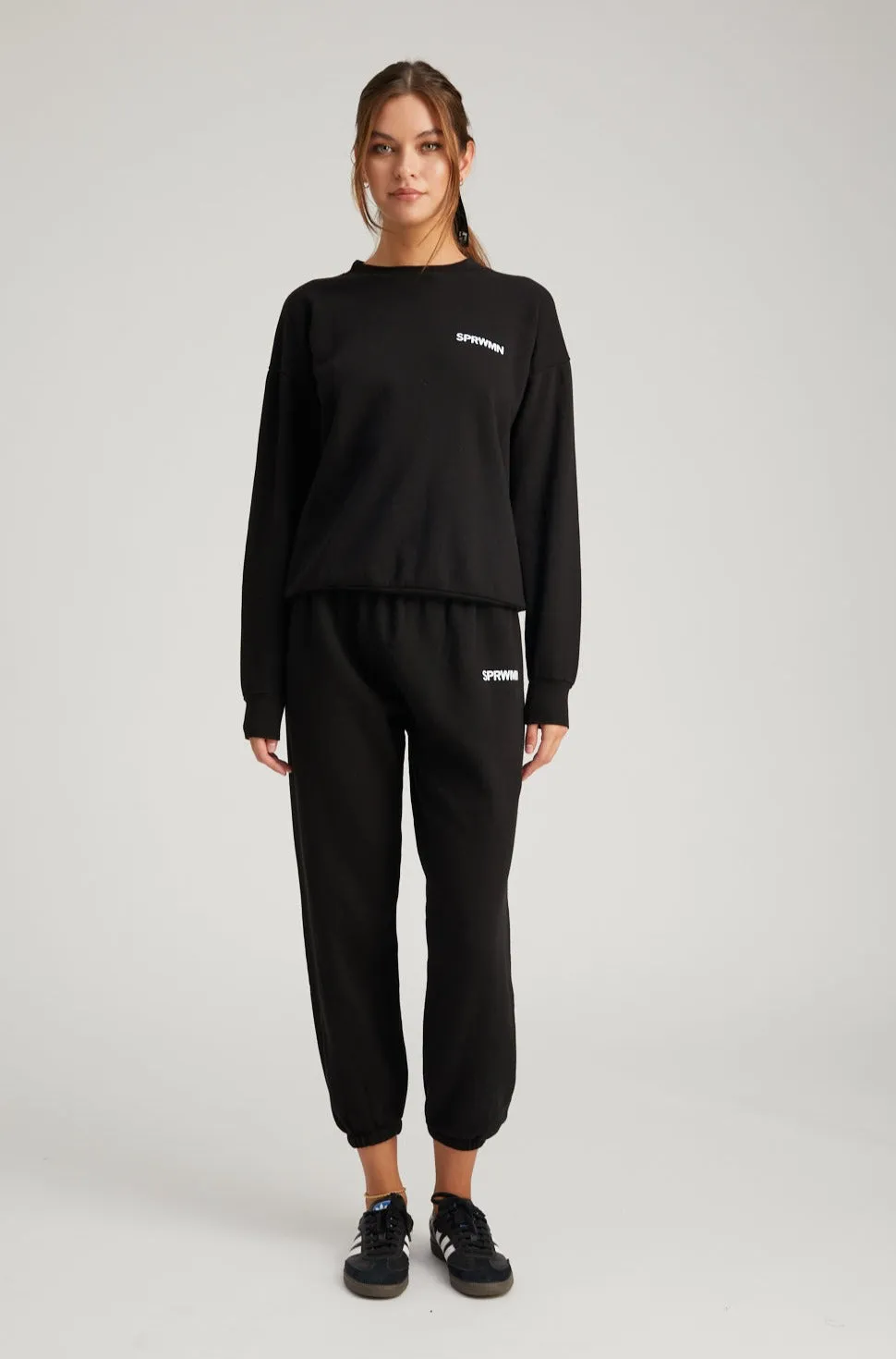 Black Logo Sweatpants sold by SPRWMN product image thumbnail 3
