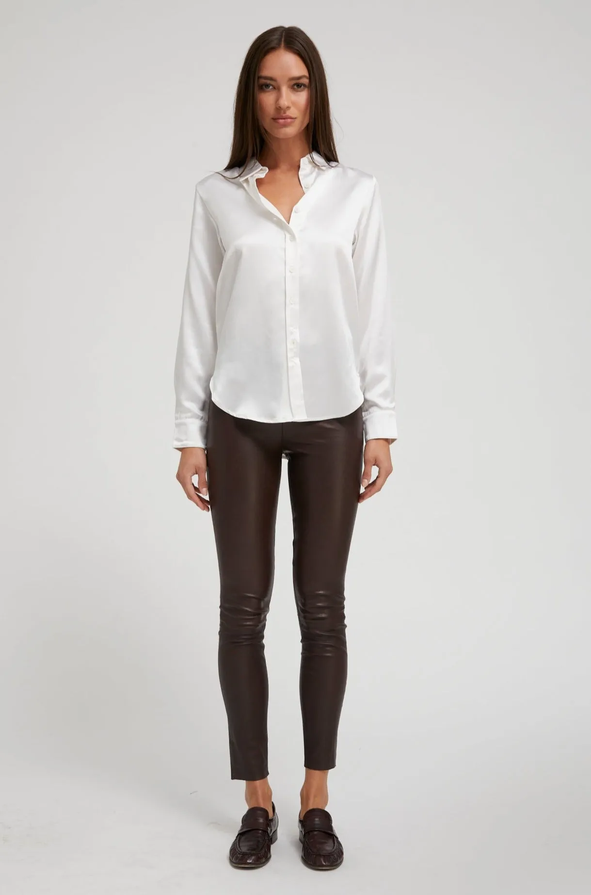 Dark Chocolate Leather Ankle sold by SPRWMN