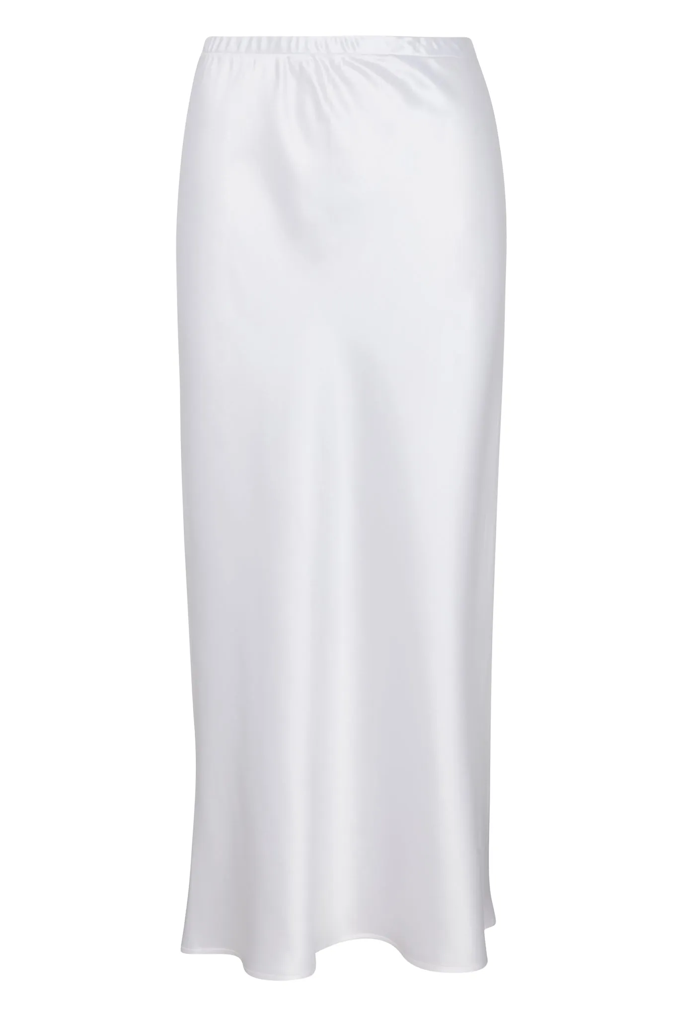 White Silk Bias Maxi Skirt sold by SPRWMN product image thumbnail 2
