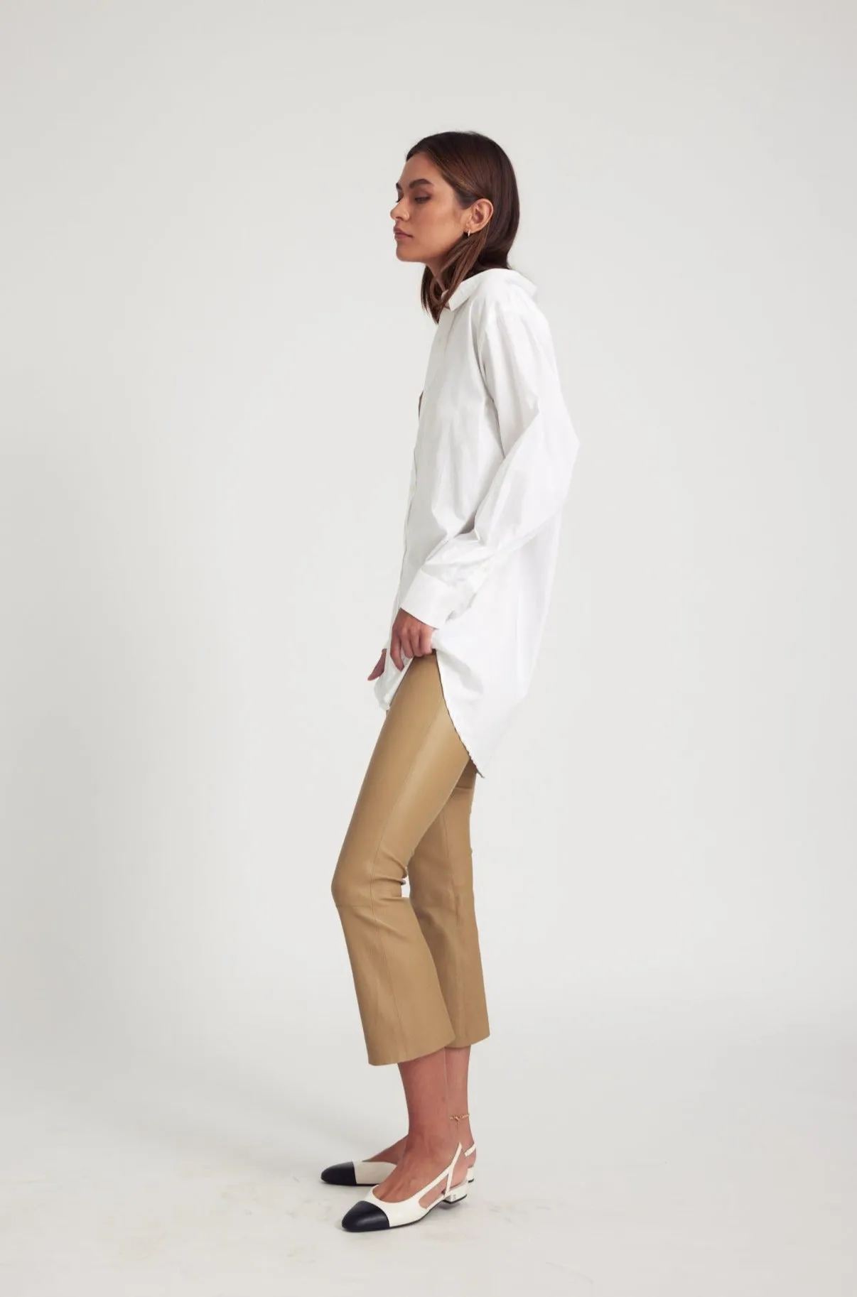 White Poplin Shirt sold by SPRWMN product image thumbnail 3