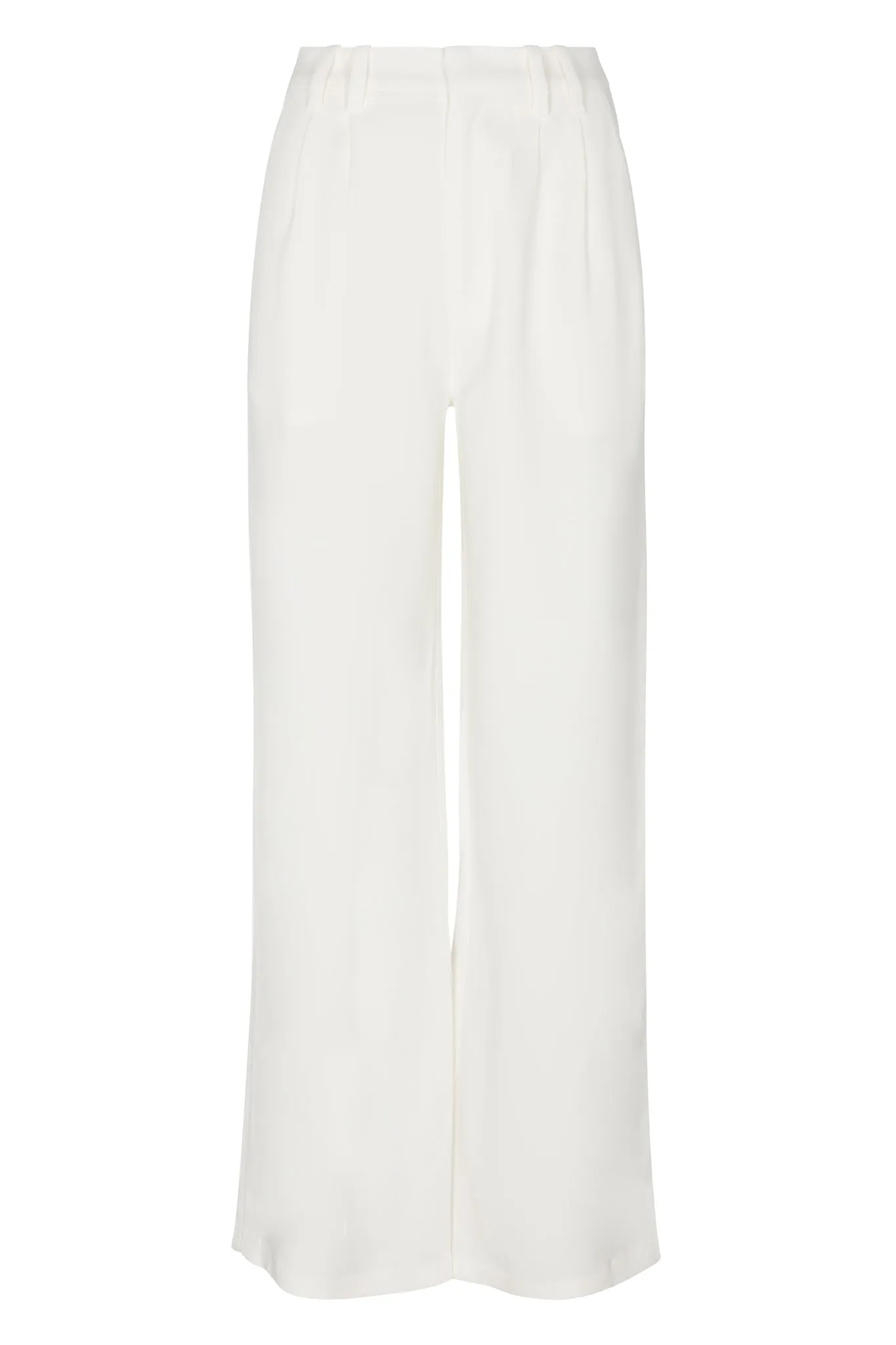 White Crepe Pleated Trousers sold by SPRWMN product image thumbnail 2