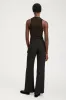 Black Crepe Pleated Trousers sold by SPRWMN