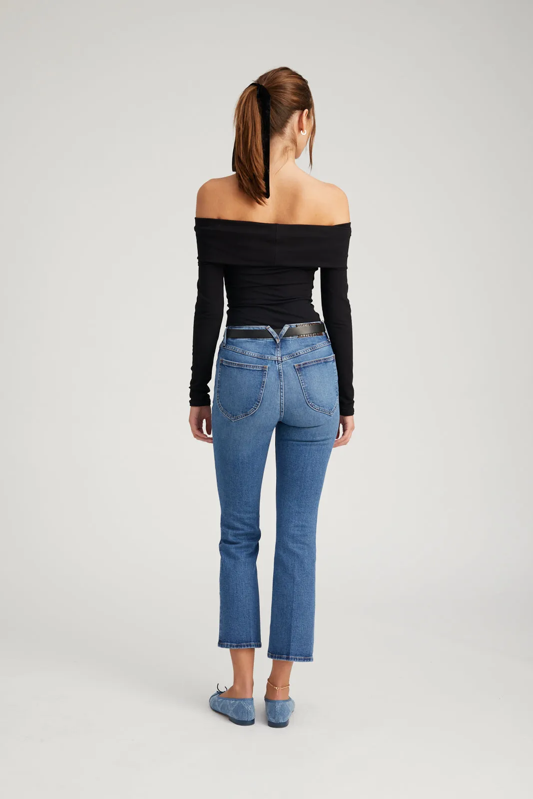 Crop Flare Denim sold by SPRWMN product image thumbnail 5