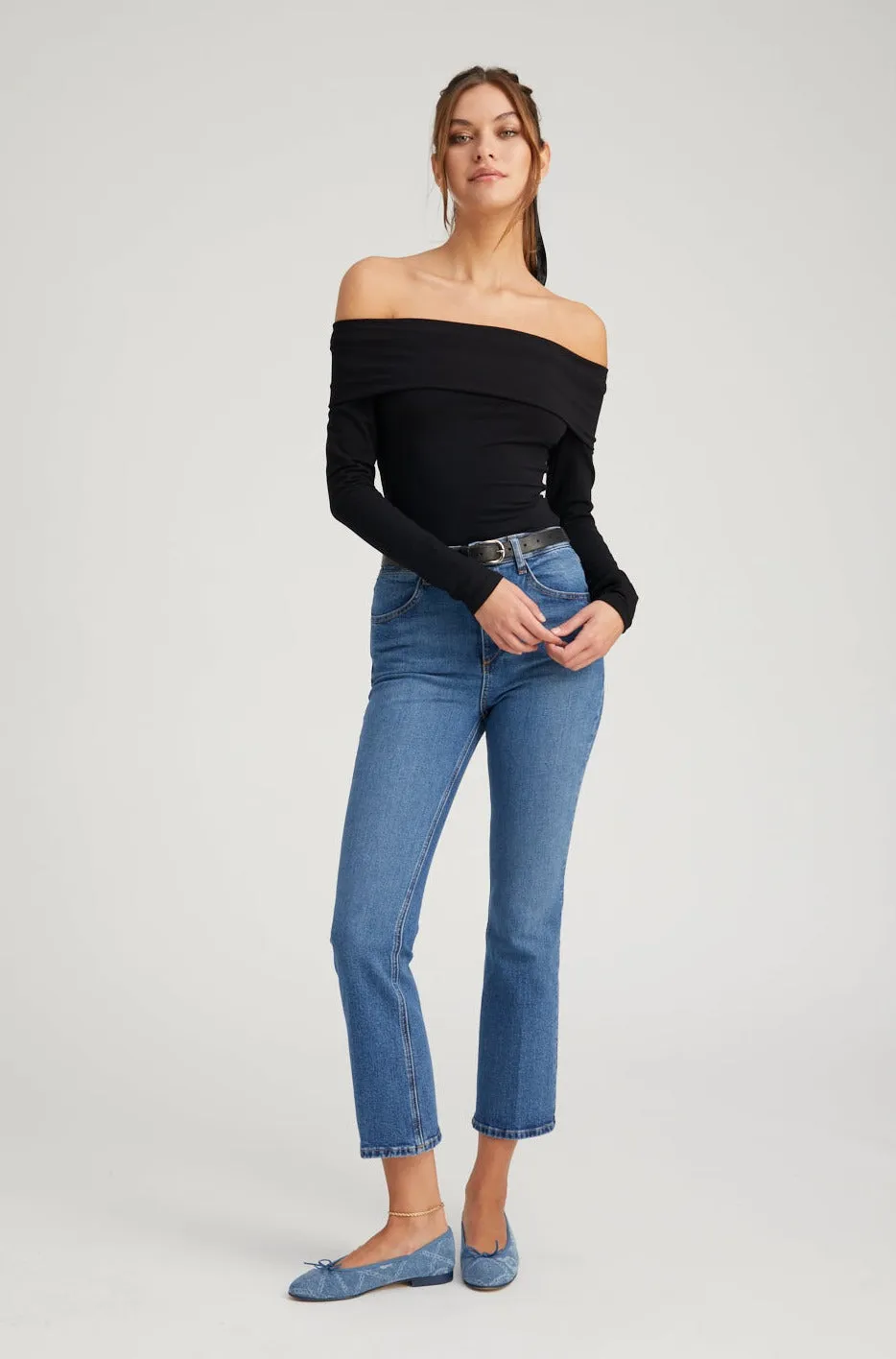 Crop Flare Denim sold by SPRWMN product image thumbnail 3