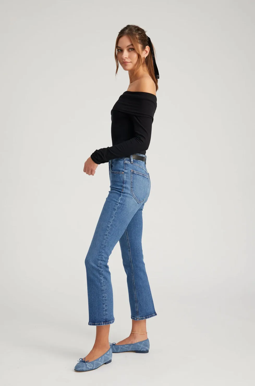 Crop Flare Denim sold by SPRWMN product image thumbnail 4