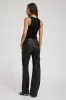 Black Leather Cargo Trousers sold by SPRWMN