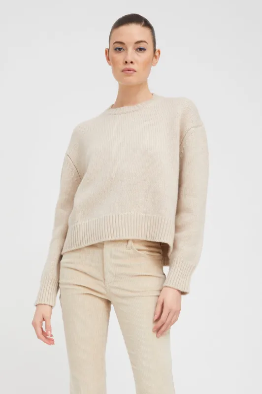 Oat Heavy Cashmere Sweater sold by SPRWMN