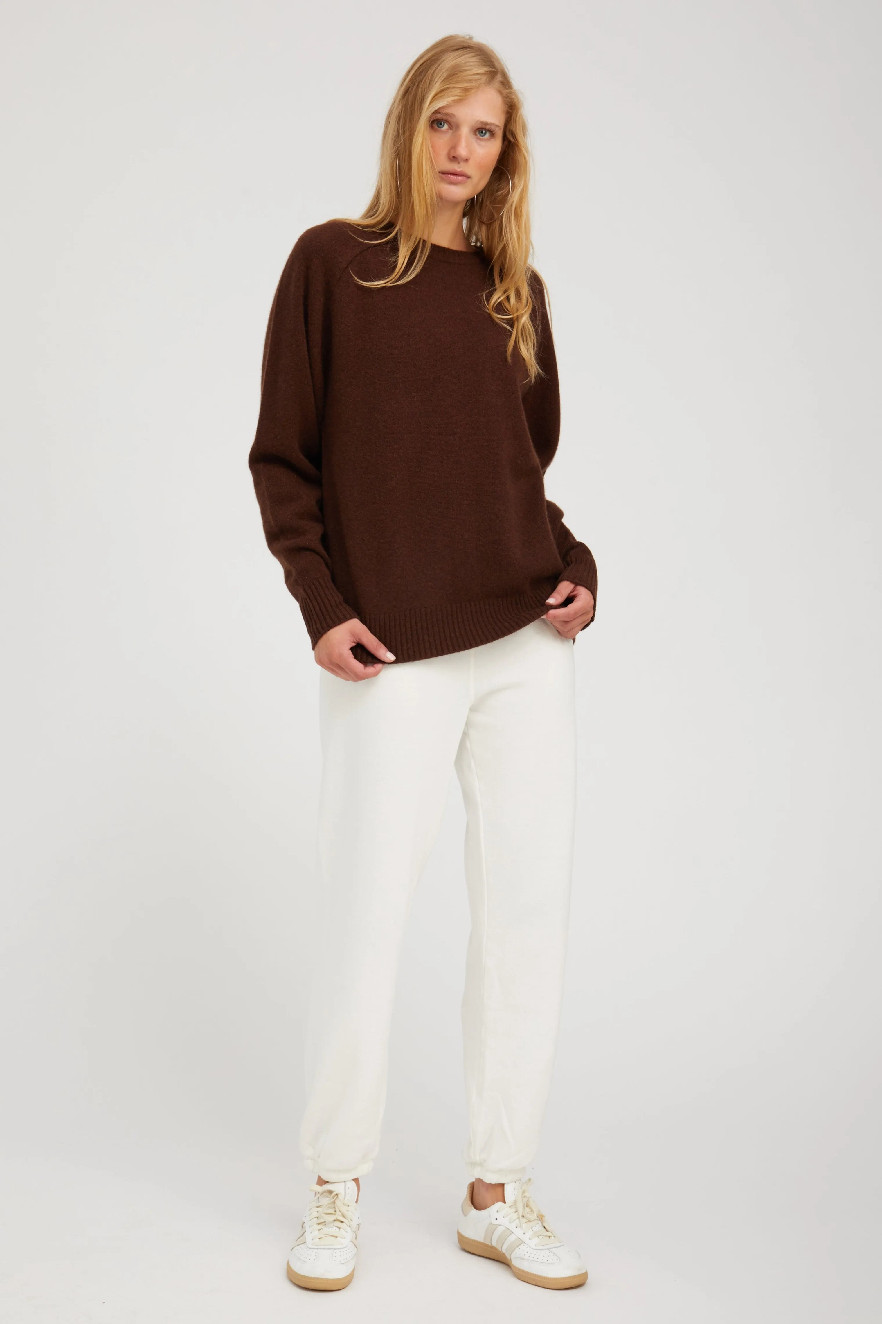 Mocha Cashmere Boyfriend Sweater sold by SPRWMN product image thumbnail 3