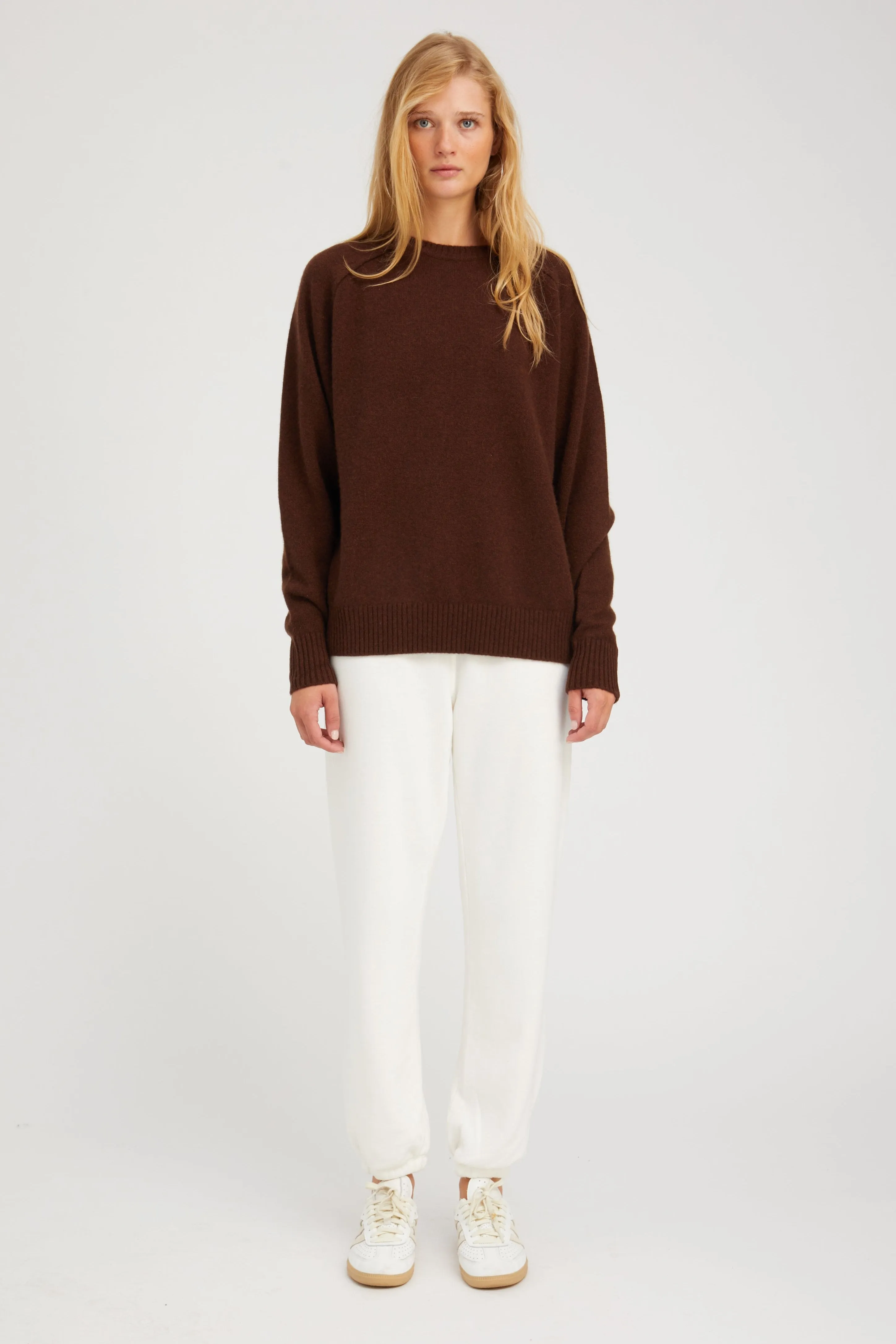 Mocha Cashmere Boyfriend Sweater sold by SPRWMN product image thumbnail 2