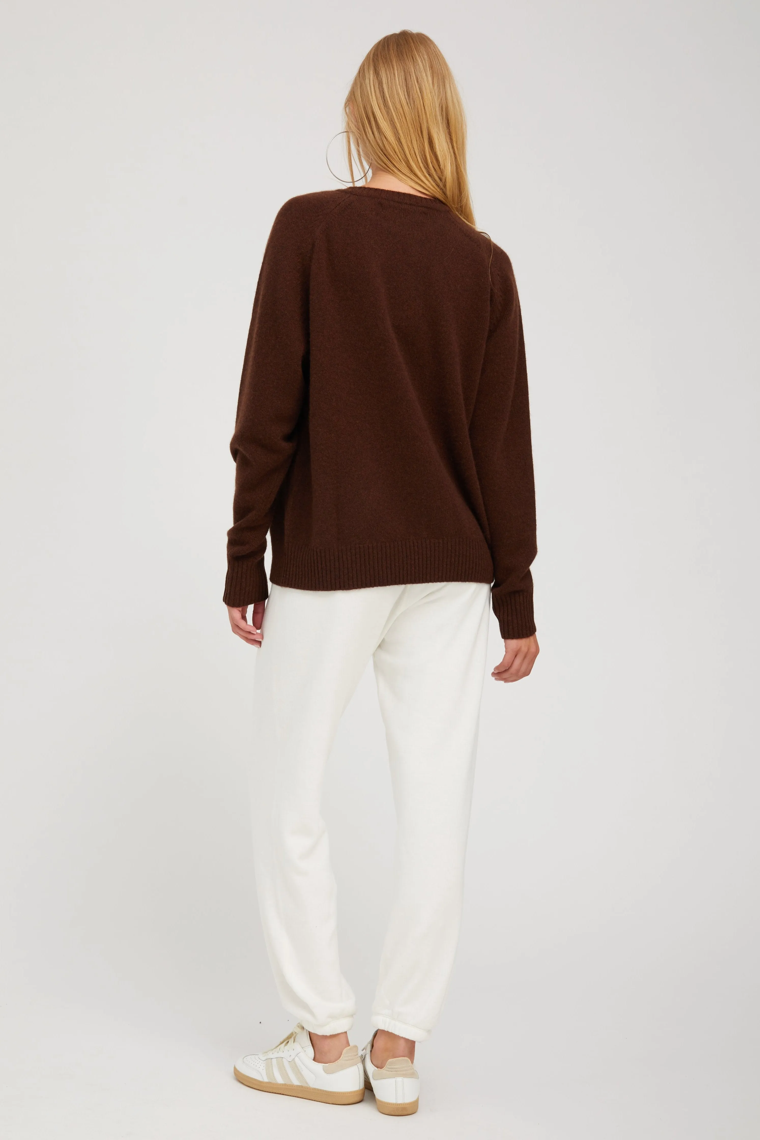 Mocha Cashmere Boyfriend Sweater sold by SPRWMN product image thumbnail 4