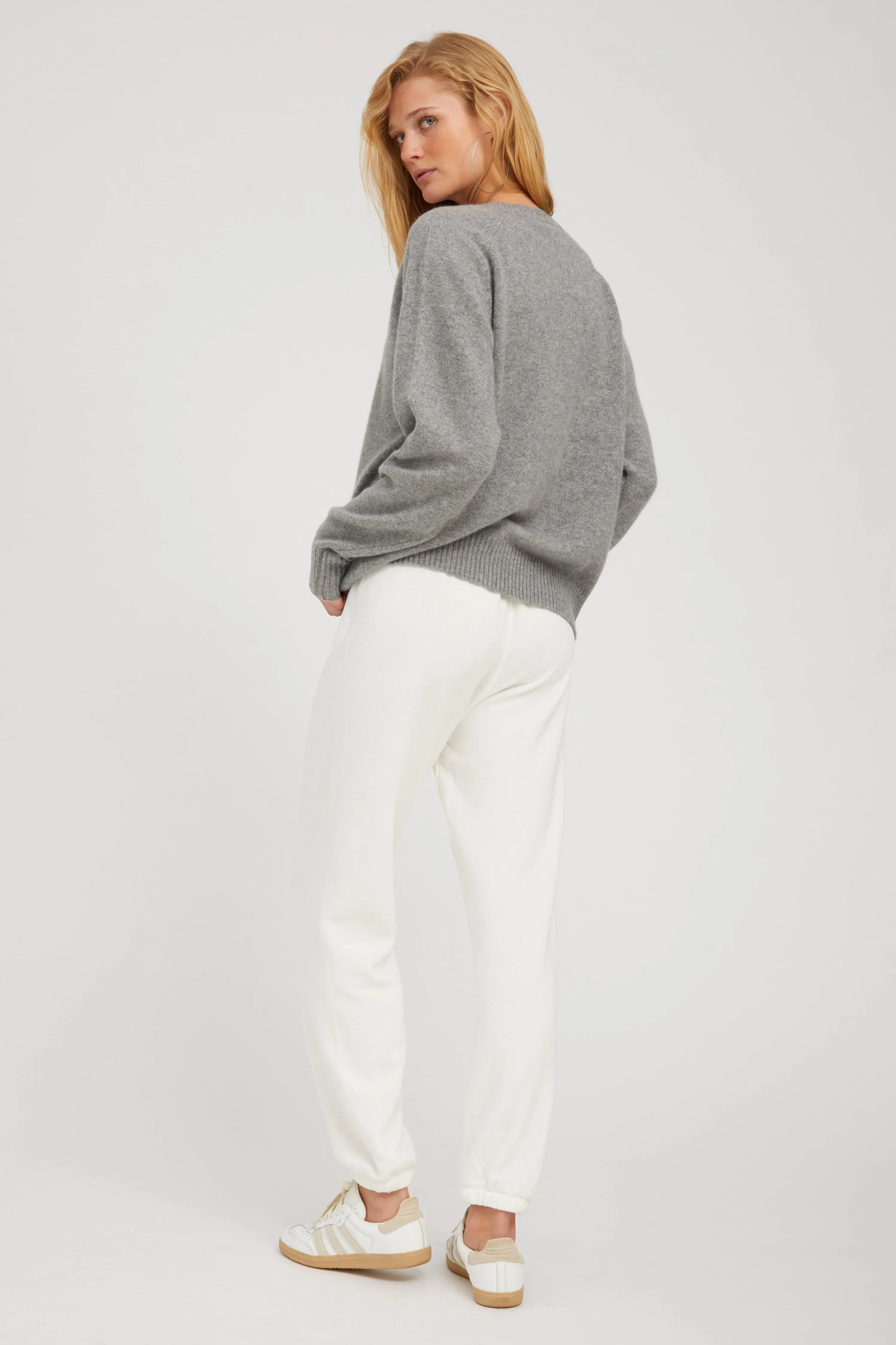 Grey Cashmere Boyfriend Sweater sold by SPRWMN product image thumbnail 3