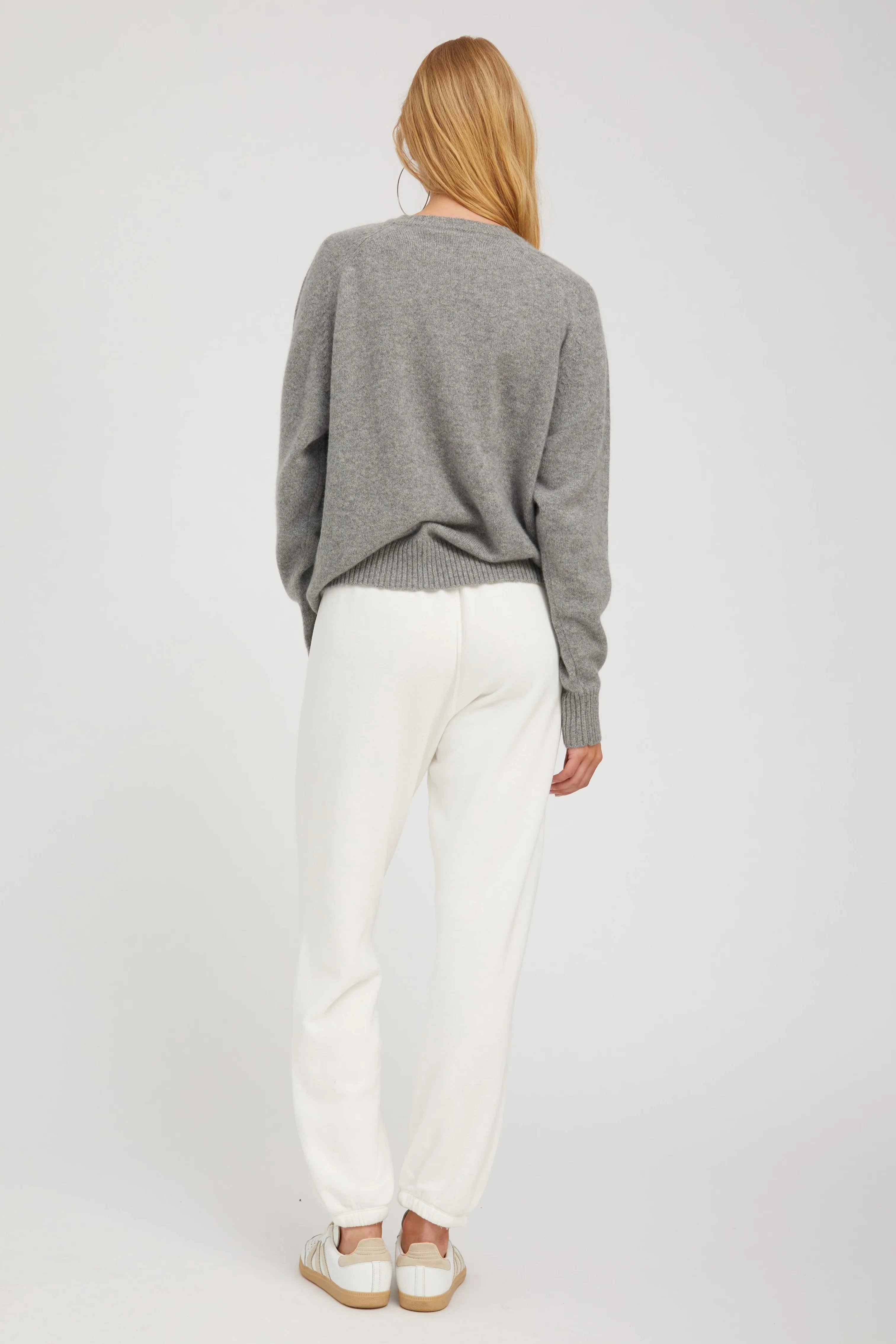 Grey Cashmere Boyfriend Sweater sold by SPRWMN product image thumbnail 4