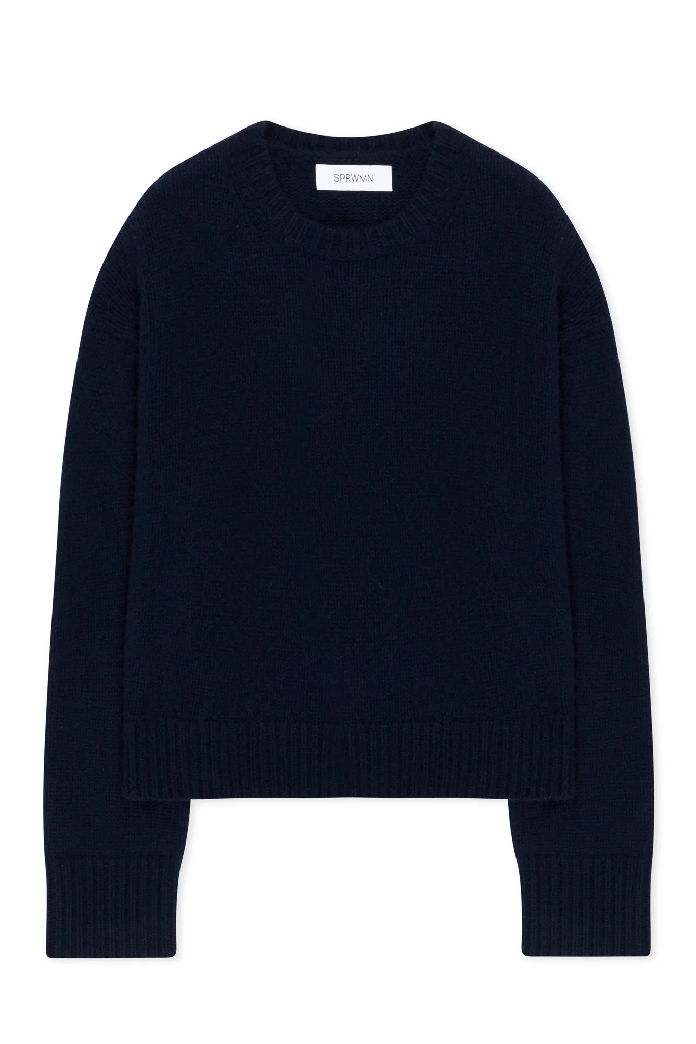 Navy Heavy Cashmere Sweater sold by SPRWMN product image thumbnail 5