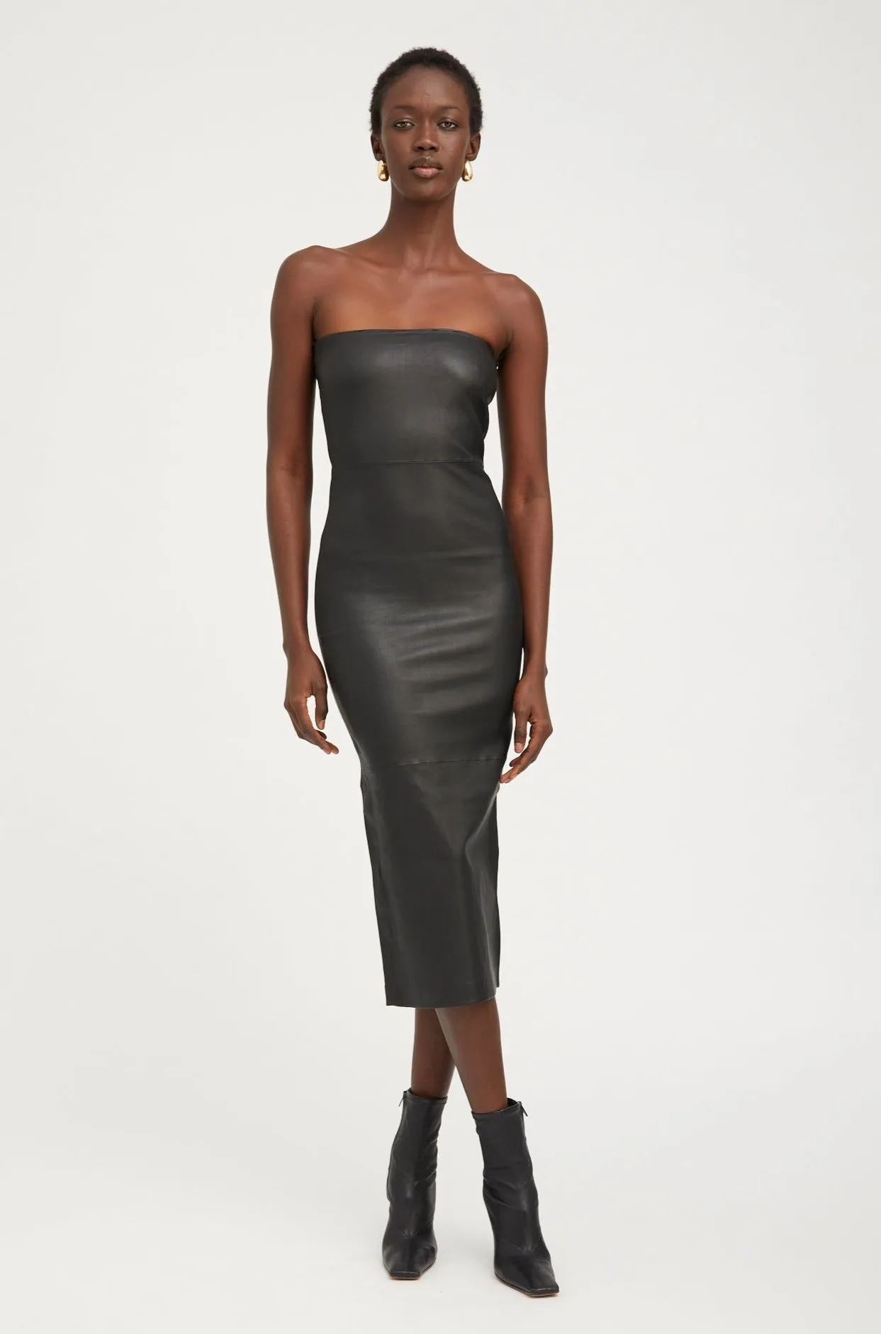 Carolyn Leather Tube Dress sold by SPRWMN product image thumbnail 2