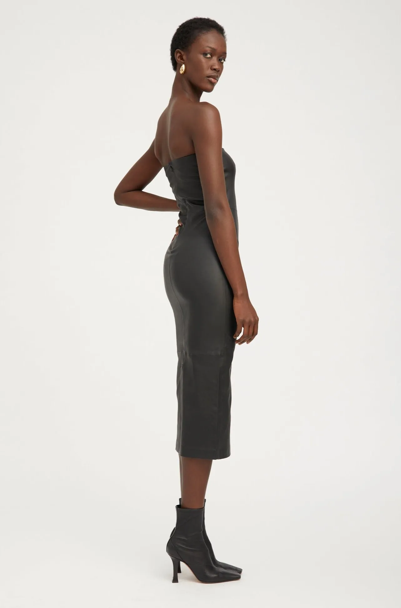 Carolyn Leather Tube Dress sold by SPRWMN product image thumbnail 4