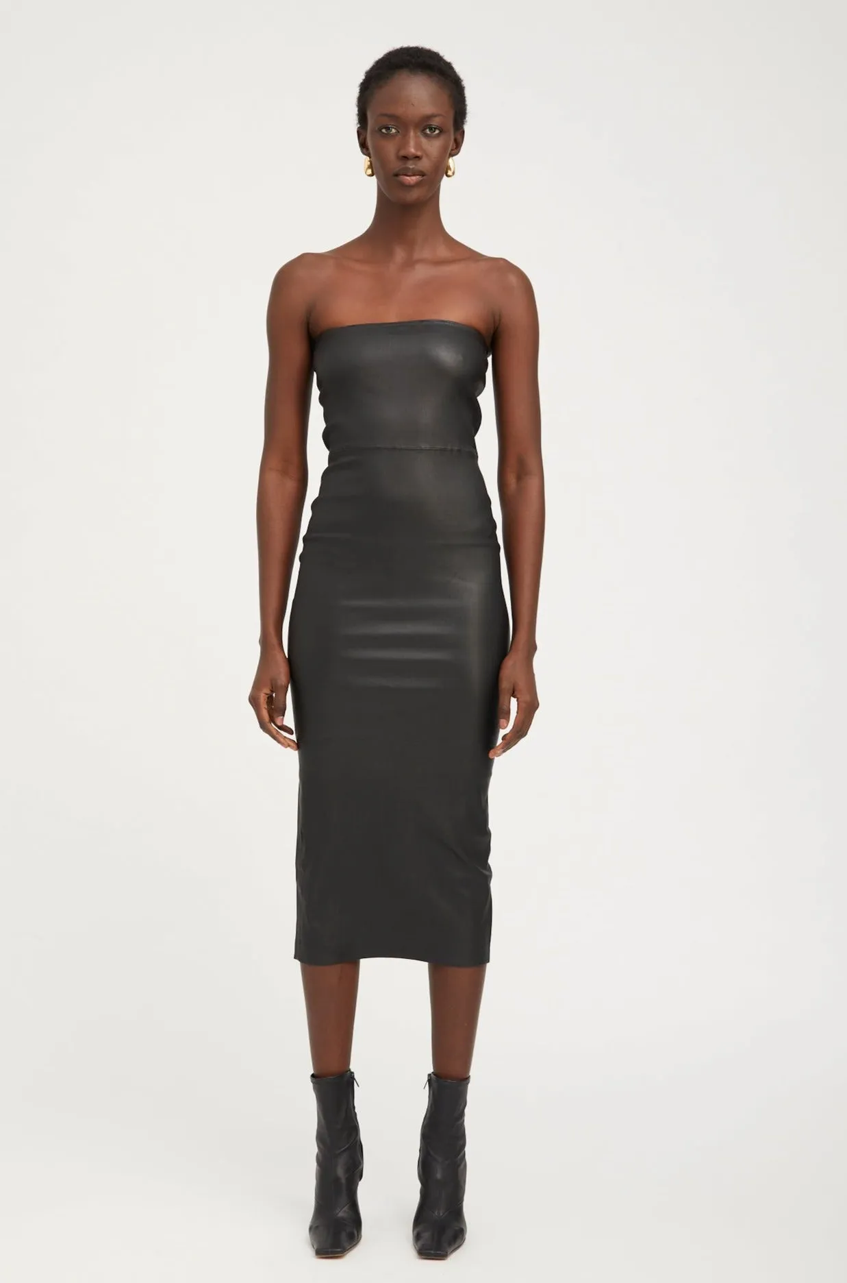 Carolyn Leather Tube Dress sold by SPRWMN