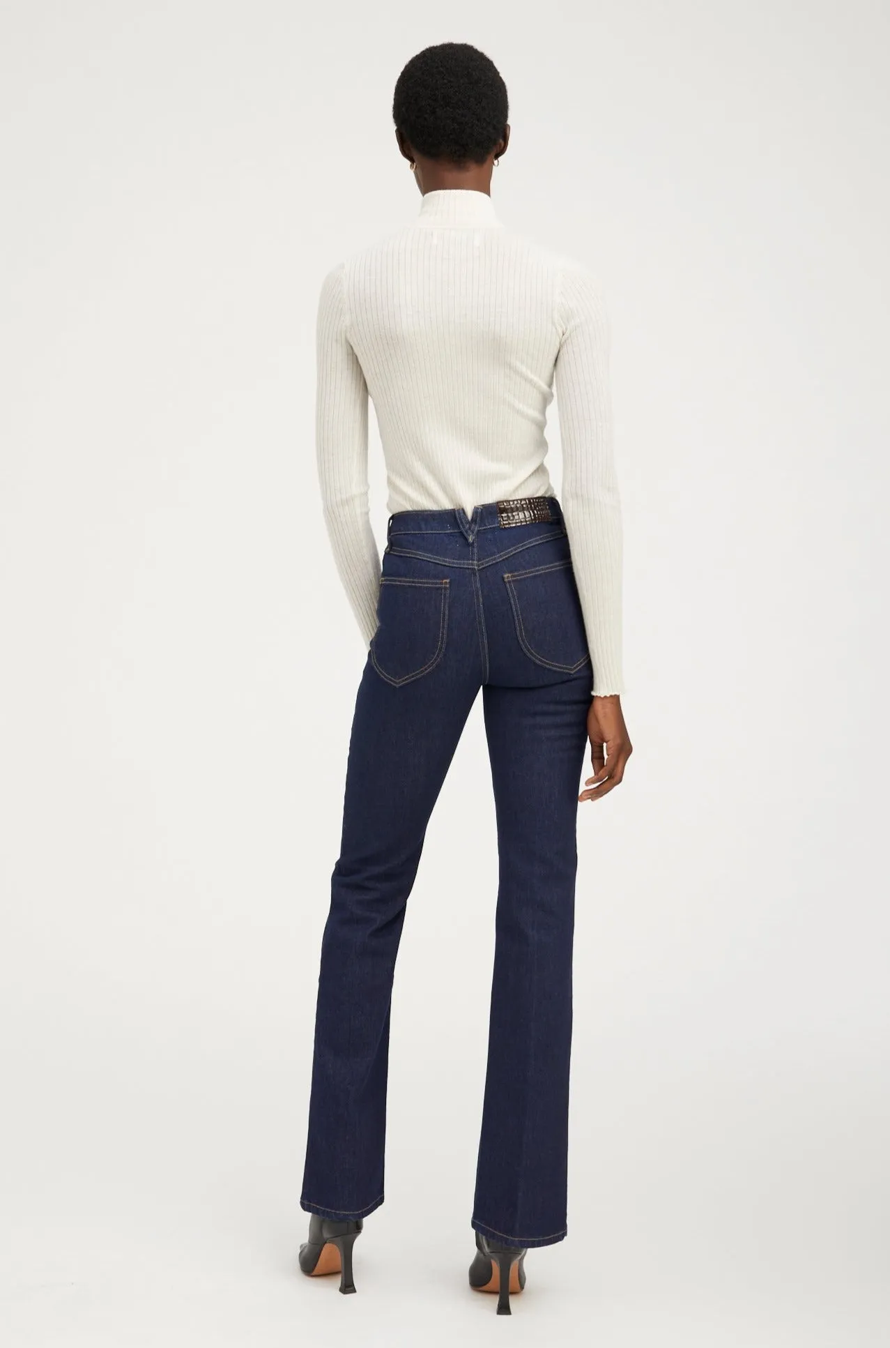 Joan Micro Flare Denim sold by SPRWMN product image thumbnail 5